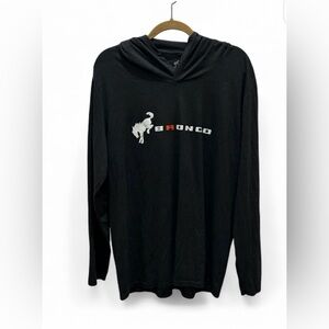 Ford Bronco Hooded Pullover Long Sleeve Dark Grey Large